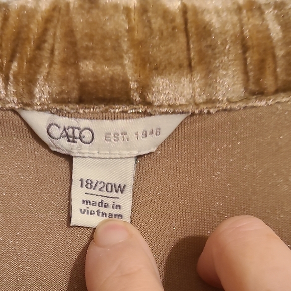 Cato Shimmering Gold Blouse - Picture 2 of 4